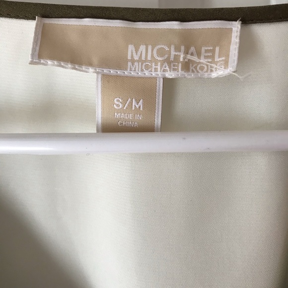 Michael Kors top small/medium cream and tan - Picture 6 of 8